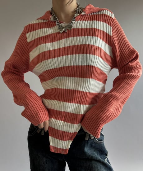 【RE;CIRCLE】 RE Rib Knit Leotard Top /261001-017