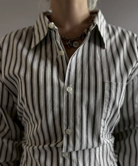 【RE;CIRCLE】RE Leotard Stripe Shirt / 260713-005