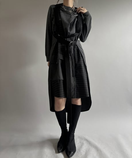 【USED】 Frocku-London Design Patchwork L/S Dress / 260919-003