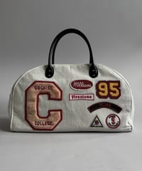 【RE;CIRCLE】 RE French Bedcover Boston Bag Wappen Ivory /261026-028