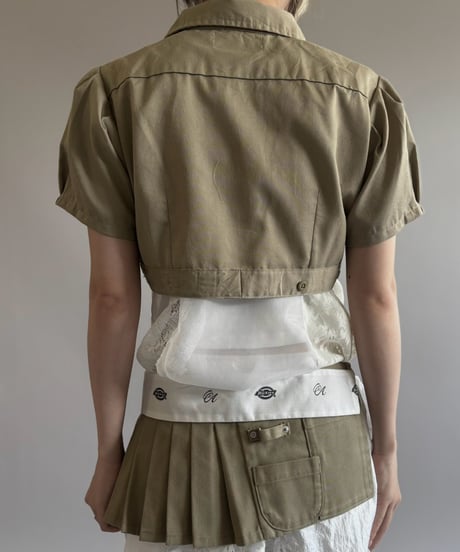 【Chinatsu Aoyama】 RE Makers Shirt Khaki / 260813-018