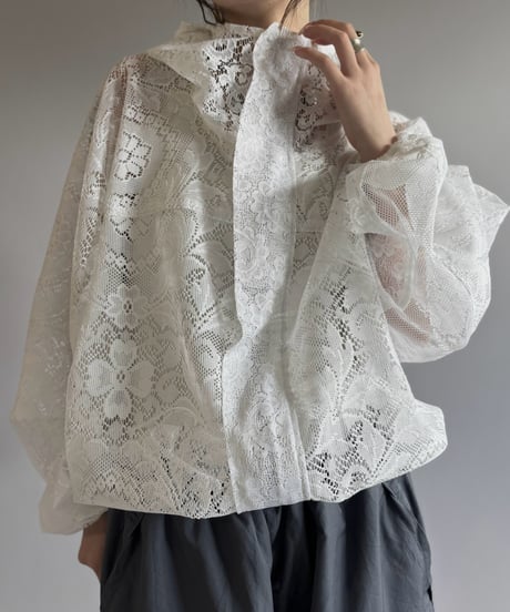 【RE;CIRCLE】RE Lace Hooded Jacket / 260824-004