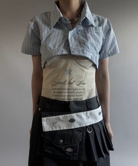 【Chinatsu Aoyama】 RE Makers Shirt Stripe / 260813-031