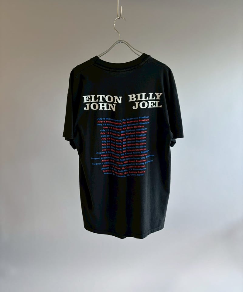 USED】 90's ELTON JOHN BILLY JOEL T-Shirt/ 2607
