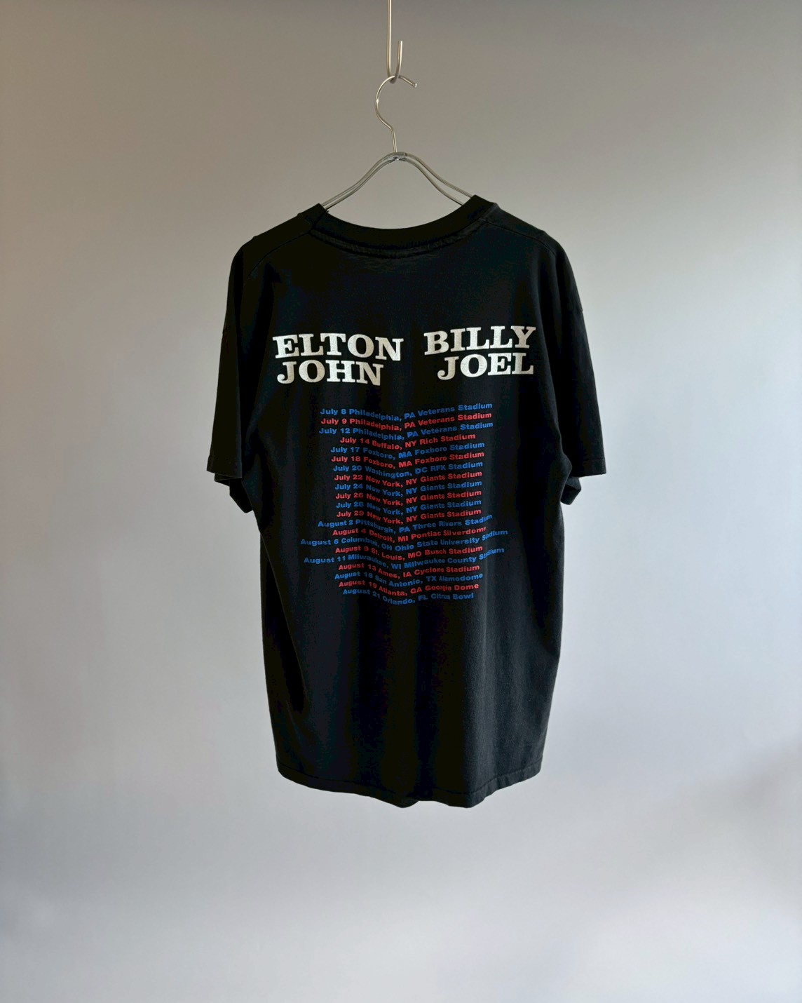 BILLY JOEL ELTON JOHN Tシャツ Lサイズ 1998年 USED】 90's ELTON JOHN BILLY JOEL T-Shirt/ 2607