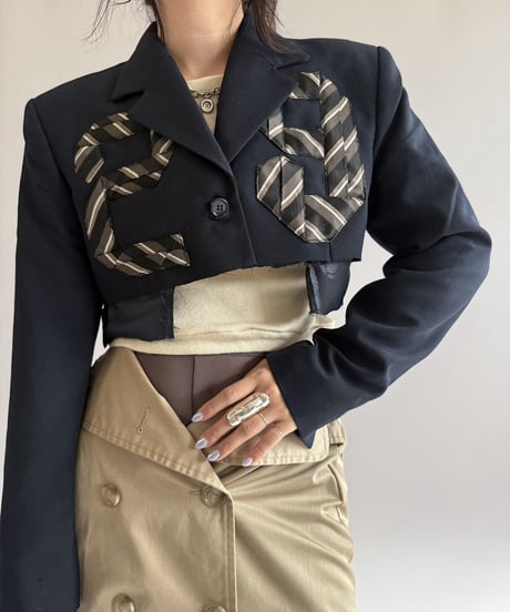 【RE;CIRCLE】 RE Numbering Tie Blazer  / 261019-017