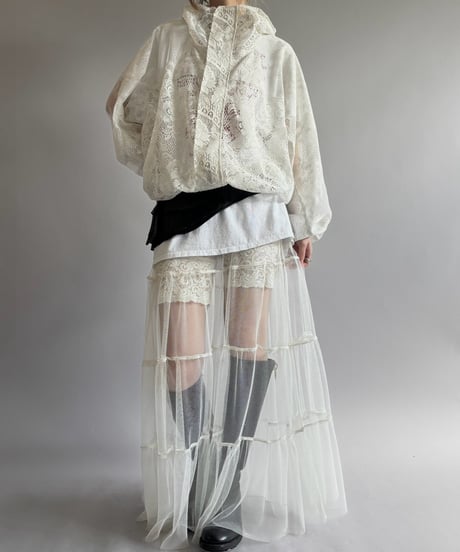 【RE;CIRCLE】RE Lace Hooded Jacket / 260824-001