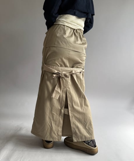 【RE;CIRCLE】 RE Trench Long Skirt  /261015-018
