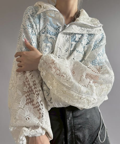 【RE;CIRCLE】RE Crochet  Hooded Blouson / 260709-011