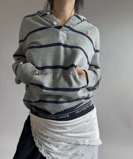 【USED】 Polo Ralph Lauren Hooded Rugger Shirt / 260905-027