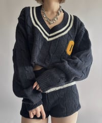 【RE;CIRCLE】 RE Tilden Knit Set-up  /261019-032