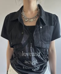 【Chinatsu Aoyama】 RE Makers Shirt Black / 260813-040