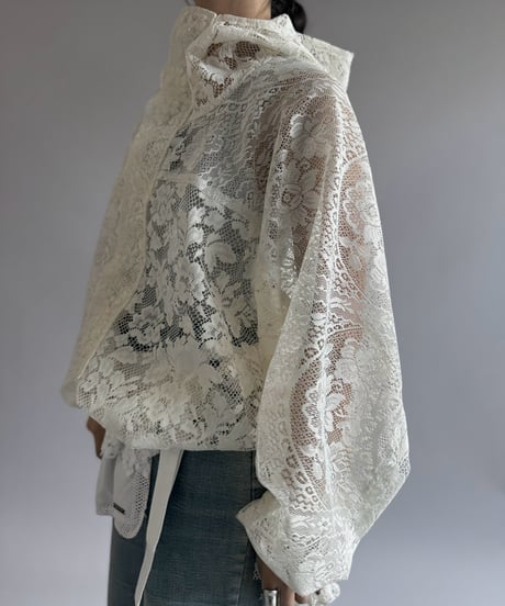 【RE;CIRCLE】RE Lace Hooded Jacket / 260914-002