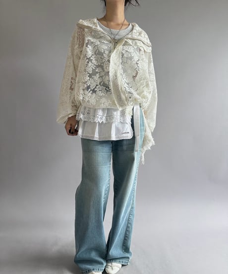【RE;CIRCLE】RE Lace Hooded Jacket / 260914-002