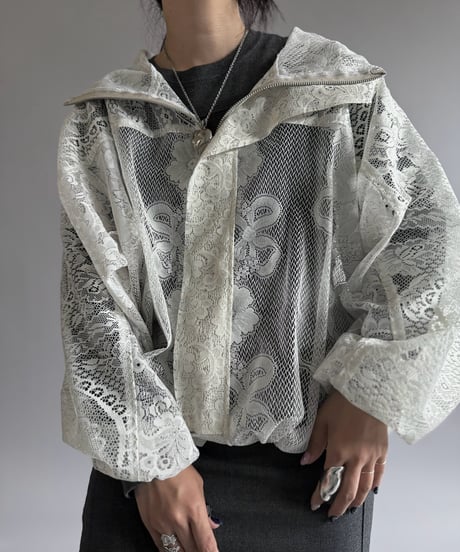 【RE;CIRCLE】RE Lace Hooded Jacket / 260914-008