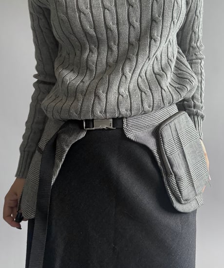 【RE;CIRCLE】 RE Suit Waist Belt Bag / 260917-005