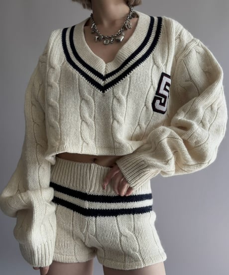 【RE;CIRCLE】 RE Tilden Knit Set-up  /261019-030
