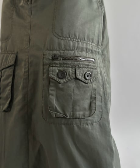 【USED】 Nylon Cargo Pocket Skirt / 261003-026