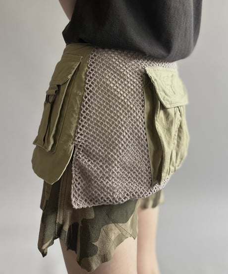 【RE;CIRCLE】  RE Fishing Vest Belt Bag / 260810-012