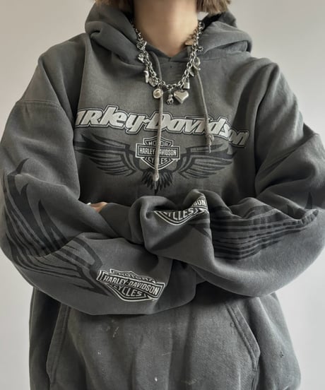 【USED】 HARLEY-DAVIDSON Over Size Hoodie / 261003-023