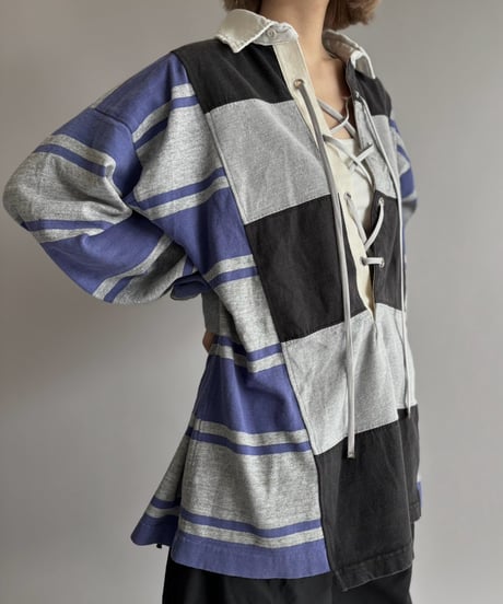 【RE;CIRCLE】 RE Lace-Up Rugger Shirt  /261015-008