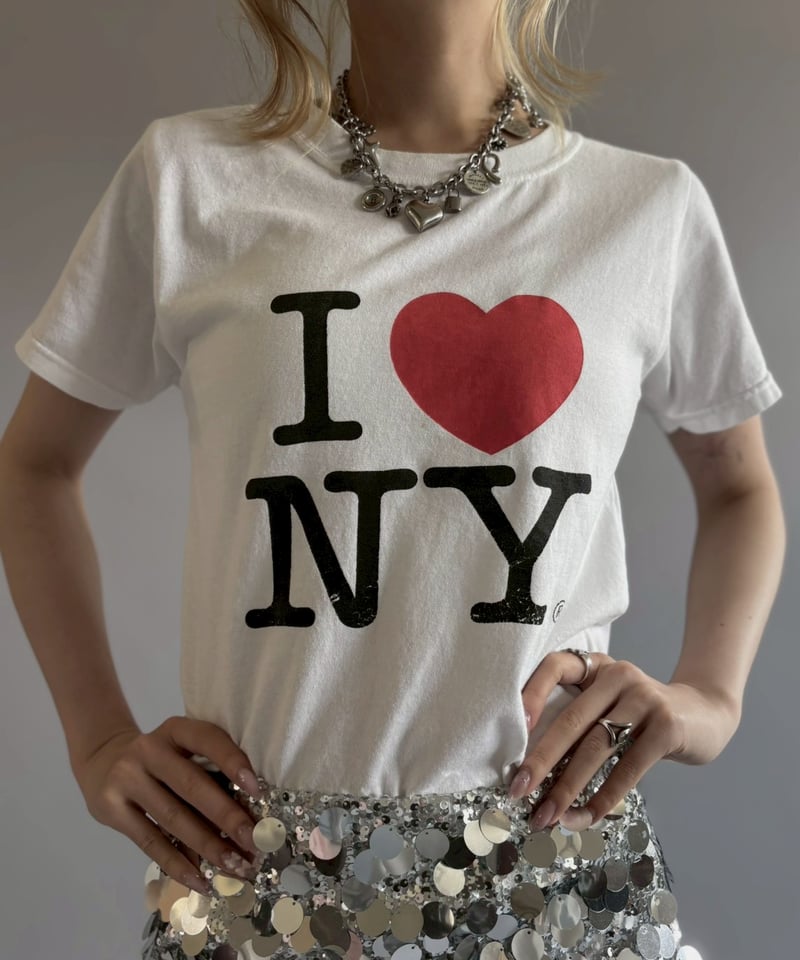 USED】 Fruit of the Loom I ♡ NY T-Shirt/ 260711