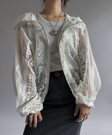【RE;CIRCLE】RE Lace Hooded Jacket / 260914-009