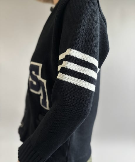 【USED】 Lettered Knit Cardigan / 261031-005