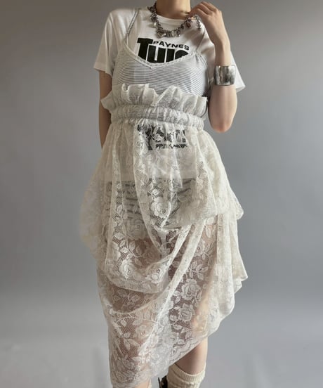 【RE;CIRCLE】RE Crochet Camisole＋Lace One-Piece / 260709-008