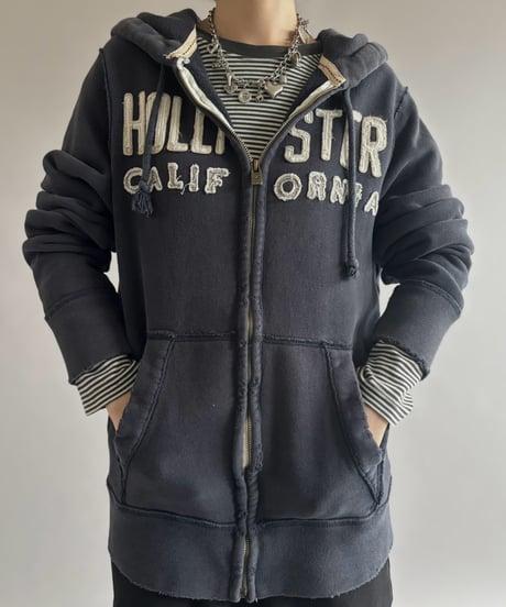 【USED】 HOLLI STER Patch Zip-Up Hoodie / 261010-015