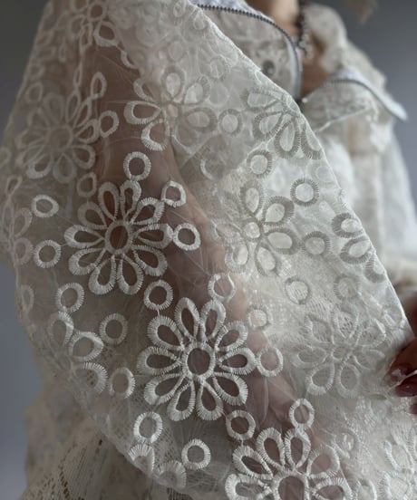 【RE;CIRCLE】RE Crochet  Hooded Blouson / 260709-016