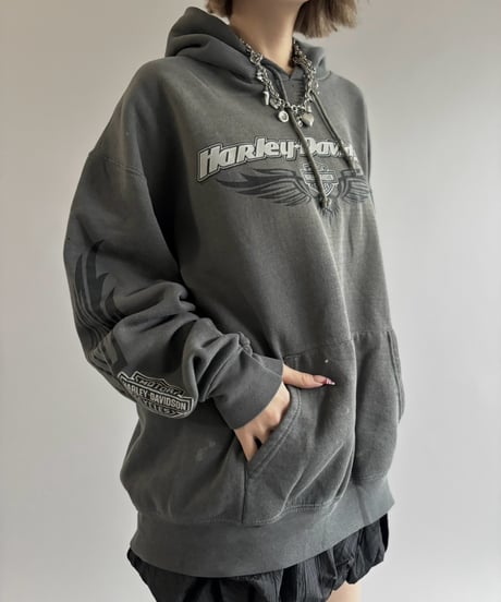 【USED】 HARLEY-DAVIDSON Over Size Hoodie / 261003-023