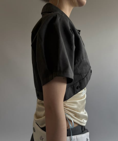 【Chinatsu Aoyama】 RE Makers Shirt Charcoal / 260813-028
