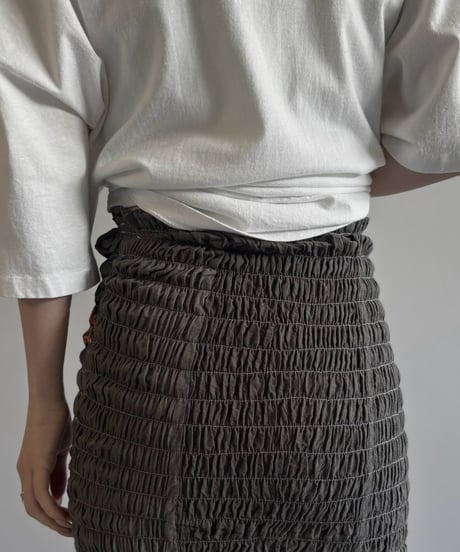 【RE;CIRCLE】  RE Eco Bag Shirring Skirt / 260810-041