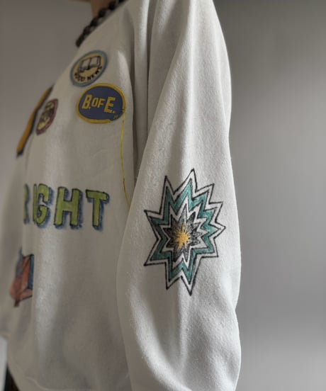 【RE;CIRCLE】 RE Mash up Products Handwritten Sweat Top  /261026-023
