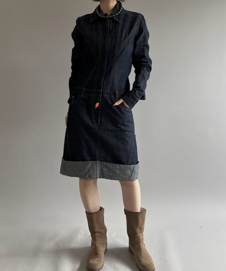 【USED】 W&LT Design Denim One-Piece / 261003-022