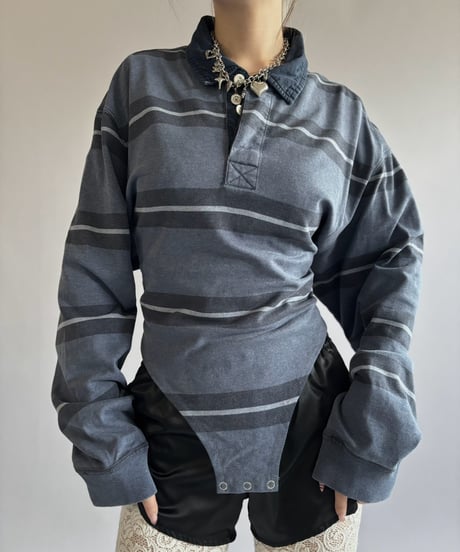 【RE;CIRCLE】 RE Leotard Rugger Shirt/ 260928-012