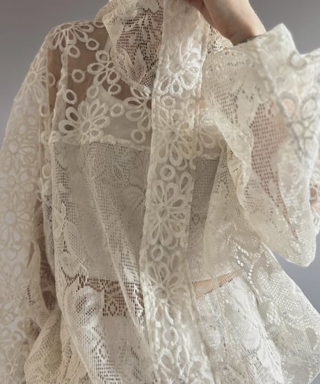 【RE;CIRCLE】RE Crochet  Hooded Blouson / 260709-016