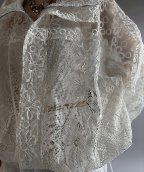 【RE;CIRCLE】RE Crochet  Hooded Blouson / 260709-016