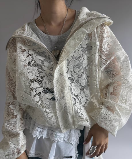 【RE;CIRCLE】RE Lace Hooded Jacket / 260914-002