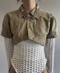 【Chinatsu Aoyama】 RE Makers Shirt Khaki / 260813-022