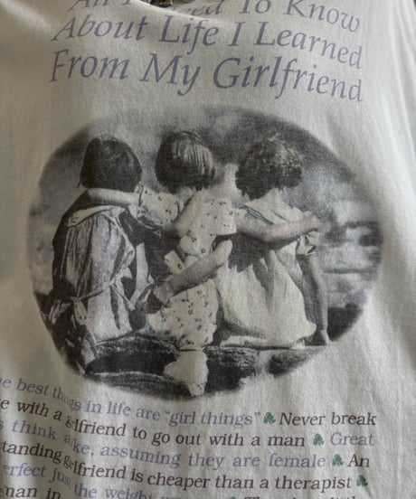 【USED】 95's My Girlfriend T-Shirt / 260808-016