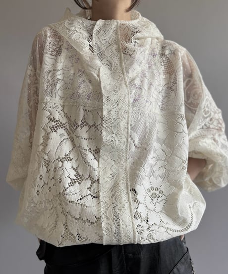 【RE;CIRCLE】RE Lace Hooded Jacket / 260824-015