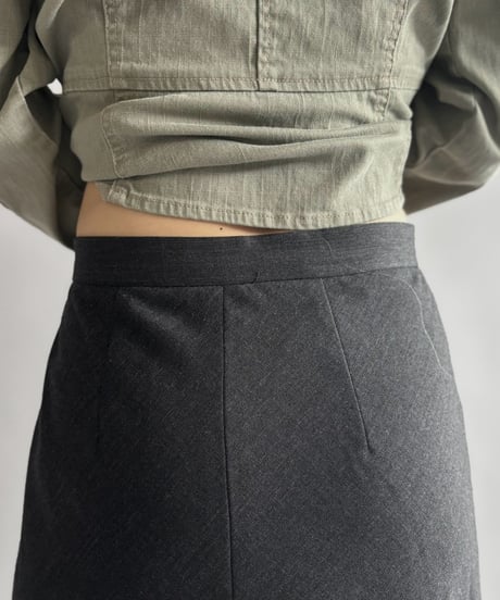 【USED】 Wool Mix Flare Skirt /261010-007