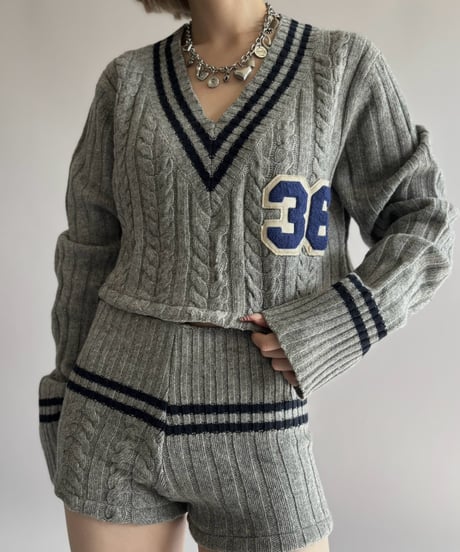 【RE;CIRCLE】 RE Tilden Knit Set-up  /261019-031