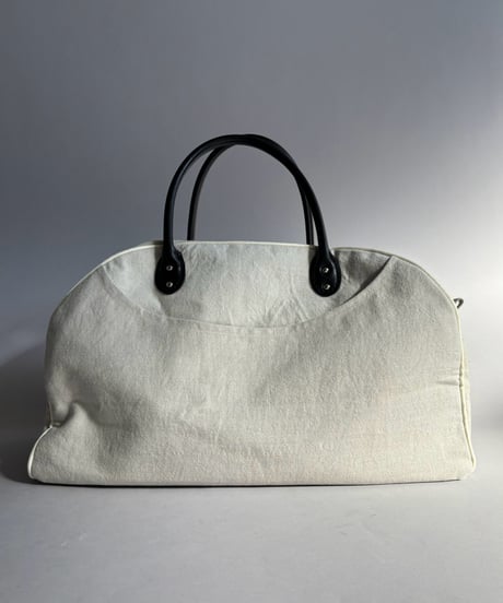 【RE;CIRCLE】 RE French Bedcover Boston Bag Wappen Ivory /261015-042