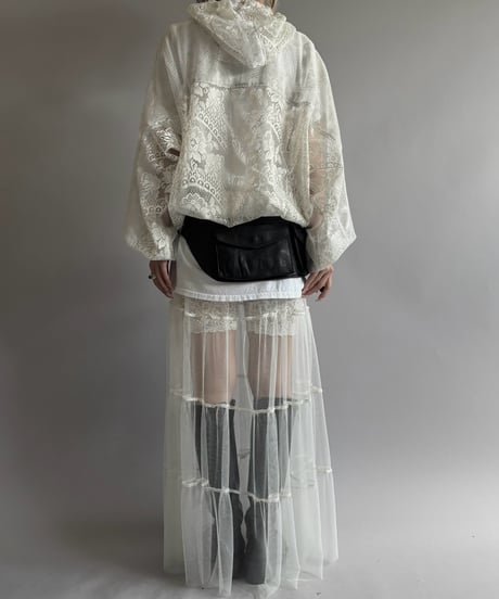 【RE;CIRCLE】RE Lace Hooded Jacket / 260824-001