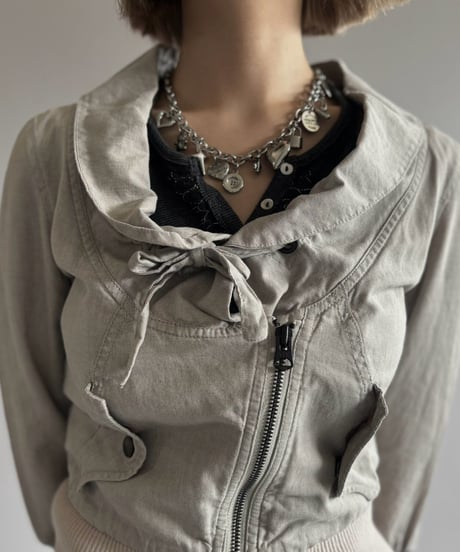 【USED】 ARMANI EXCHANGE Cotton  Linen  Blouson   / 261010-011