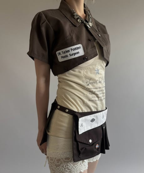 【Chinatsu Aoyama】 RE Makers Shirt Brown / 260813-027