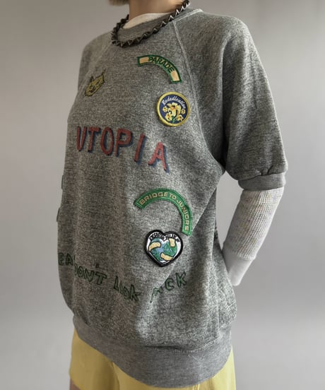 【RE;CIRCLE】 RE Mash up Products Handwritten Sweat Top  /261026-005